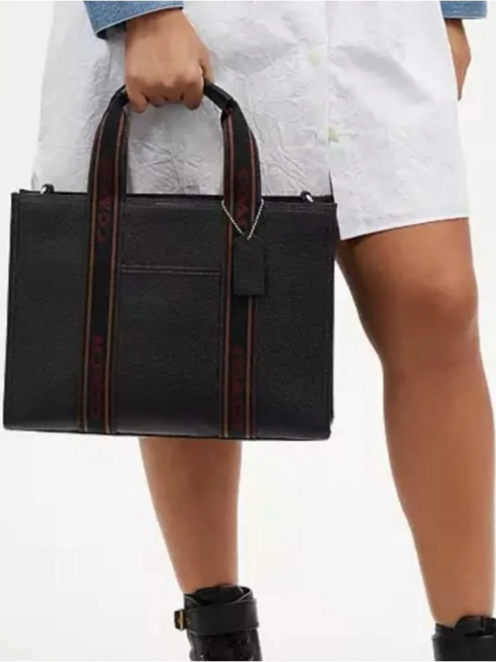 Coach Black Smith Tote 2Way Bag